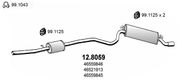 Mittel-/Endschalldämpfer FIAT SEICENTO / 600