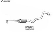 Mittelschalldämpfer NISSAN ALMERA TINO