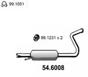 Mittelschalldämpfer TOYOTA YARIS VERSO