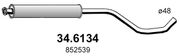 Mittelschalldämpfer OPEL ASTRA J