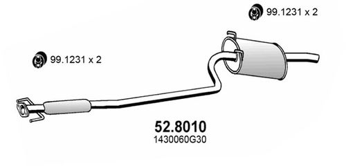 Produktbild für Mittel-/Endschalldämpfer