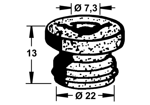 Bouchon, filtre déshydratant du liquide de frein, 22 mm, par ex. pour Opel