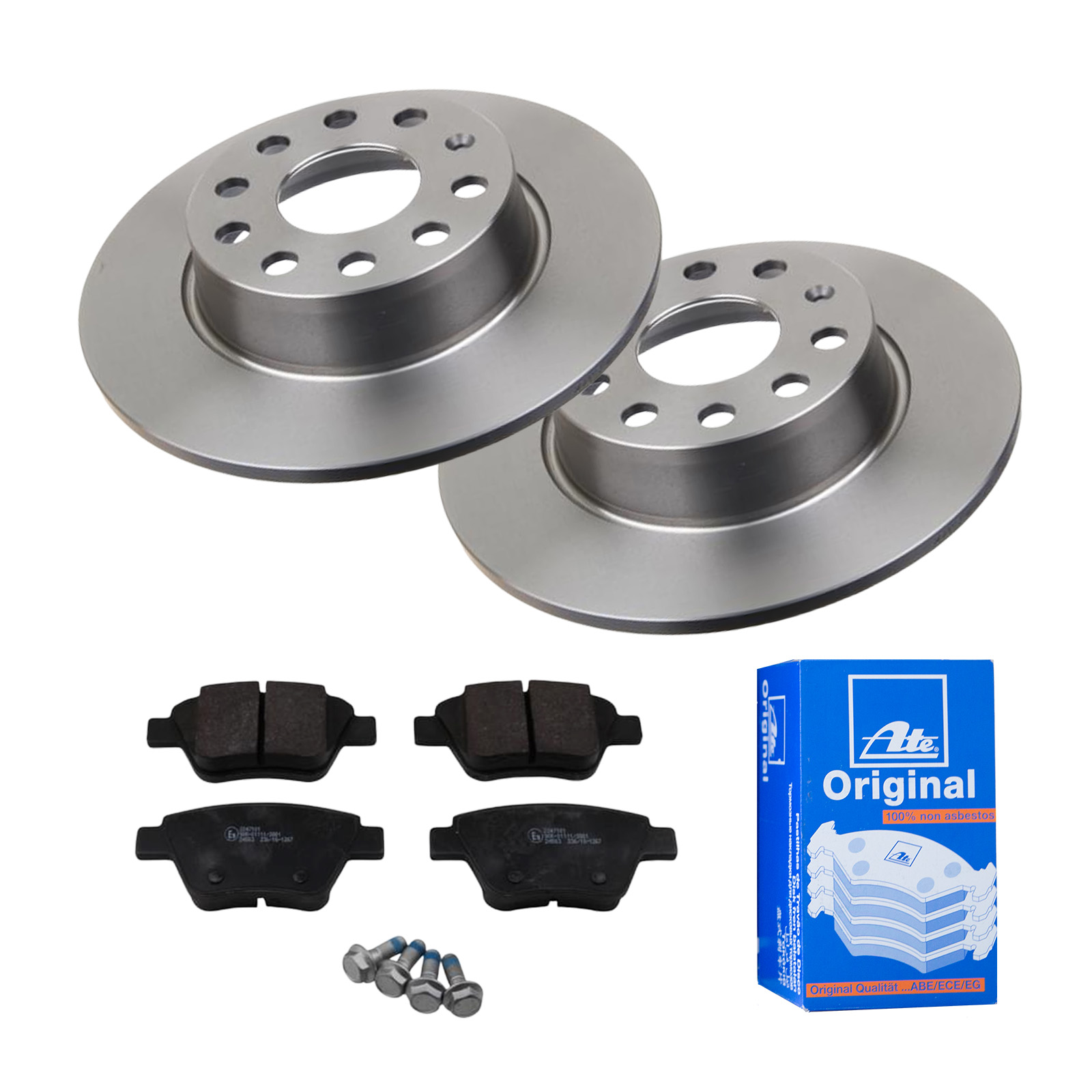 Ate 2 Bremsscheiben O272 Voll Bremsbelage Fur Vw Golf 6 5k1 Touran 1t3 Ebay