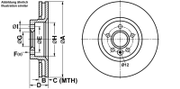 Bremsscheibe PowerDisc LAND ROVER FREELANDER 2