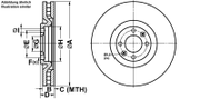 Bremsscheibe PEUGEOT 308 CC