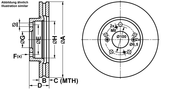 Bremsscheibe HONDA FR-V