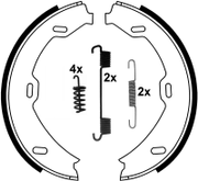 Bremsbackensatz, Feststellbremse MERCEDES-BENZ /8