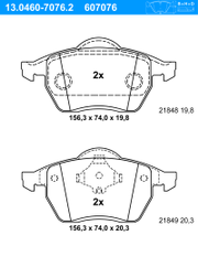 Bremsbelagsatz, Scheibenbremse FORD GALAXY