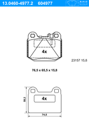 Bremsbelagsatz, Scheibenbremse MERCEDES-BENZ M-KLASSE