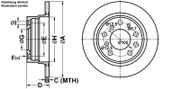 Bremsscheibe BMW 5
