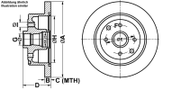 Bremsscheibe OPEL KADETT