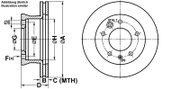 Bremsscheibe PowerDisc VW LT 28-35