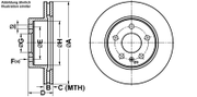 Bremsscheibe MERCEDES-BENZ VITO