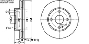 Bremsscheibe MAZDA DEMIO