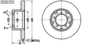 Bremsscheibe MERCEDES-BENZ T1