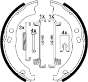 Bremsbackensatz, Feststellbremse CITROËN JUMPER