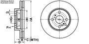 Bremsscheibe TOYOTA YARIS