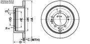 Bremsscheibe MITSUBISHI PAJERO SPORT