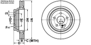 Bremsscheibe MERCEDES-BENZ SL