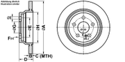 Bremsscheibe MERCEDES-BENZ SL