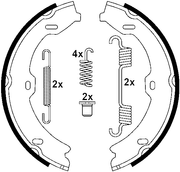 Bremsbackensatz, Feststellbremse MERCEDES-BENZ