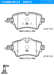 Bremsbelagsatz, Scheibenbremse MINI MINI COUNTRYMAN