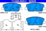 Bremsbelagsatz, Scheibenbremse HYUNDAI VELOSTER