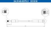 Bremsschlauch MERCEDES-BENZ CLA