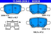 Bremsbelagsatz, Scheibenbremse OPEL MOKKA / MOKKA X