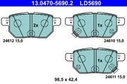 Bremsbelagsatz, Scheibenbremse TOYOTA AURIS