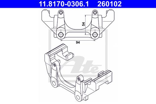 Produktbild für Halter, Bremssattel