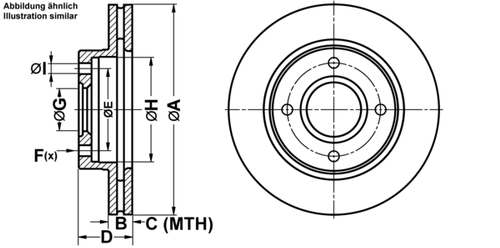 Produktbild für Bremsscheibe PowerDisc