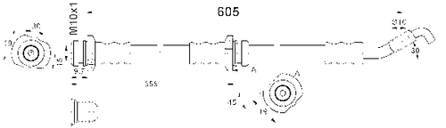 Produktbild für Bremsschlauch