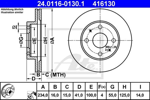 Produktbild für Bremsscheibe