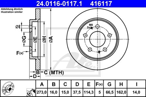 Produktbild für Bremsscheibe