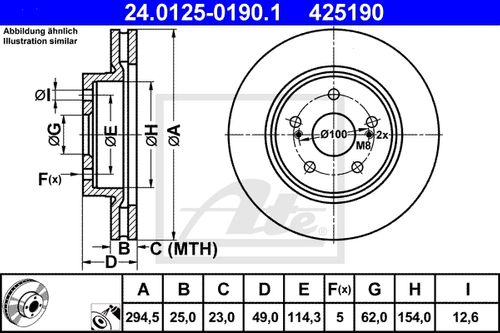 Produktbild für Bremsscheibe