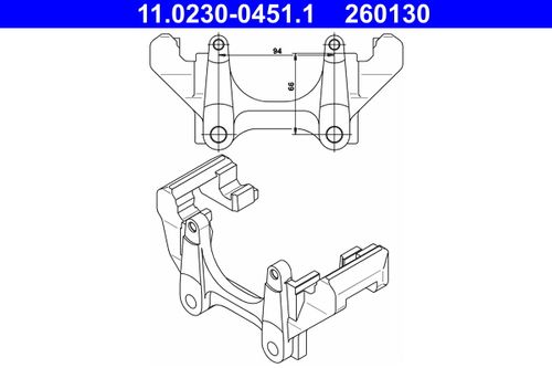 Produktbild für Halter, Bremssattel