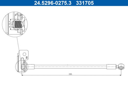 Produktbild für Bremsschlauch