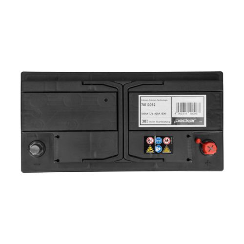 Produktbild für Premium Starterbatterie +30% - 12V, 100 Ah, 830 A