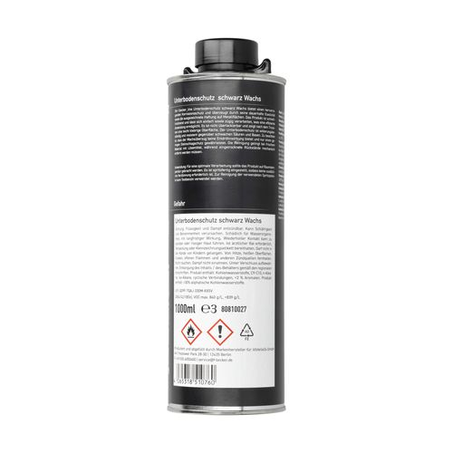 Produktbild für Unterbodenschutz schwarz , Wachs, Spritzpistole 1L