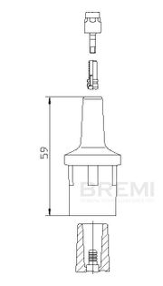 Stecker, Zündspule VW LT 28-46