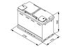 Produktbild für Starterbatterie S5A AGM, 12 V, 70 Ah, 760 A