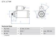 Starter VW NEW BEETLE