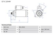 Starter SEAT EXEO
