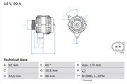 Generator MERCEDES-BENZ CLK