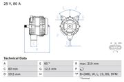 Generator MERCEDES-BENZ VARIO