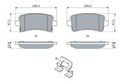 Bremsbelagsatz, Scheibenbremse CHEVROLET