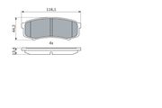 Bremsbelagsatz, Scheibenbremse TOYOTA LAND CRUISER PRADO