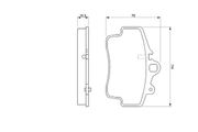Bremsbelagsatz, Scheibenbremse PORSCHE BOXSTER