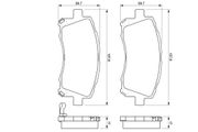 Bremsbelagsatz, Scheibenbremse SUBARU LEGACY